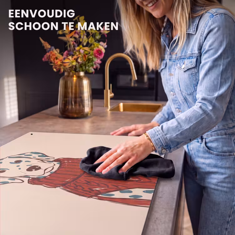 Hond - Trui - Winter - Dieren - Rood Inductie beschemer met haakjes klein -ky-schoon-nl
