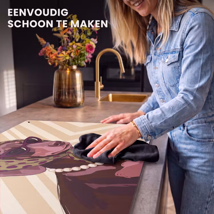 Hond - Zonnebril - Hoofddoek - Dieren - Modern Inductie beschemer met haakjes klein -ky-schoon-nl