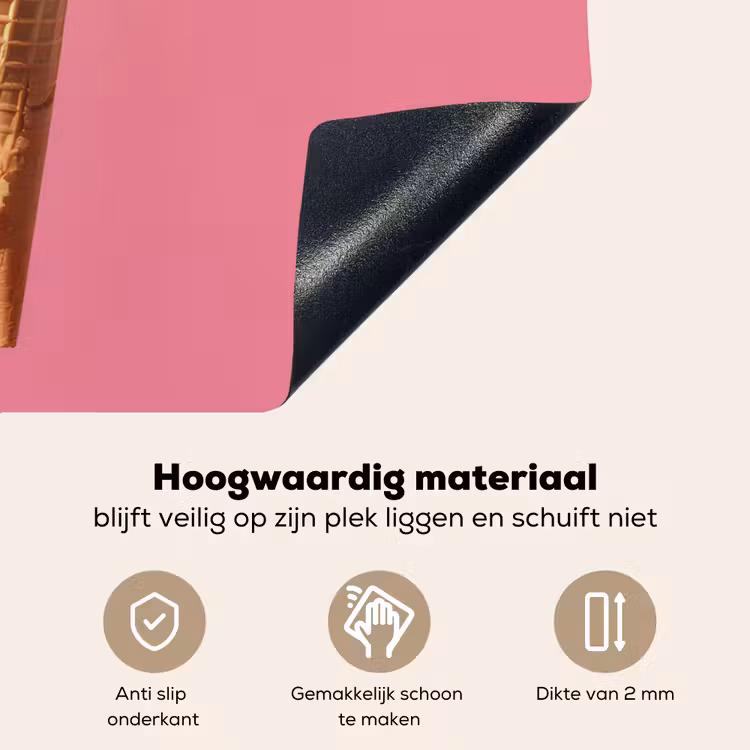 Hoorntje - Schepijs - Roze Inductie beschemer met haakjes klein -ky-onderkant-nl