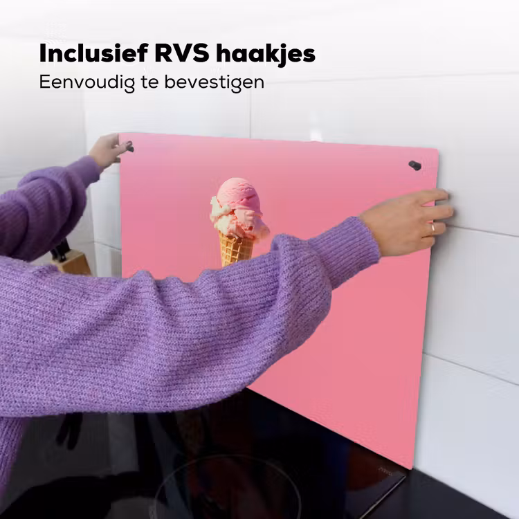 Hoorntje - Schepijs - Roze Inductie beschemer met haakjes klein -ky-ophangen-nl