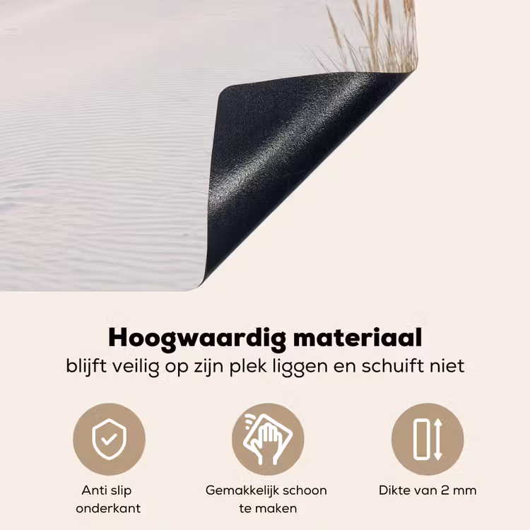 Horizon - Duinlandschap - Zand Inductie beschemer met haakjes klein -ky-onderkant-nl