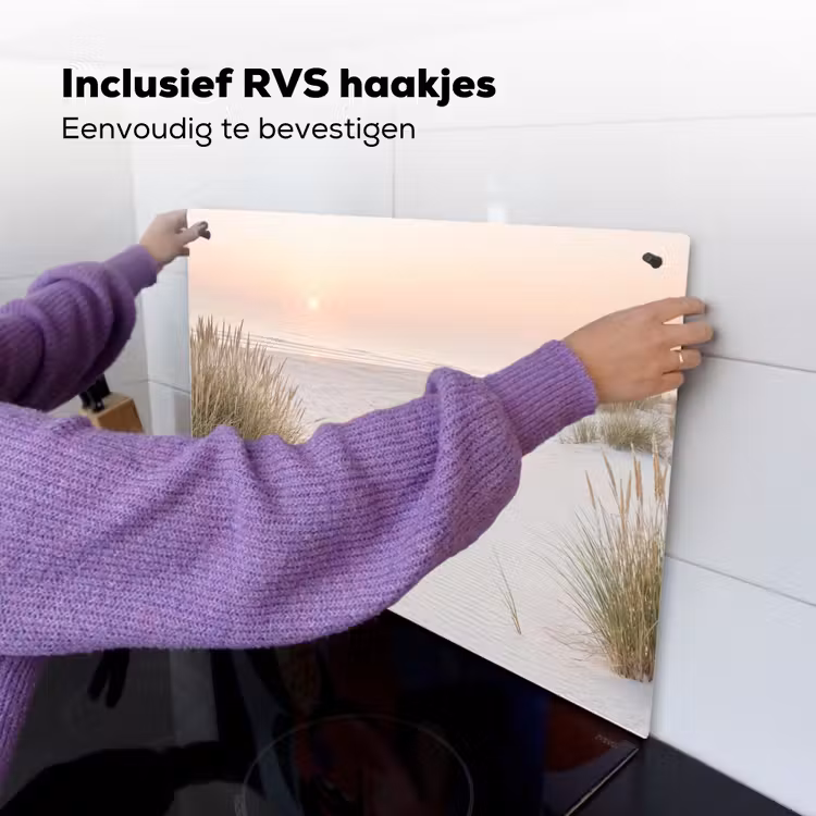 Horizon - Duinlandschap - Zand Inductie beschemer met haakjes klein -ky-ophangen-nl
