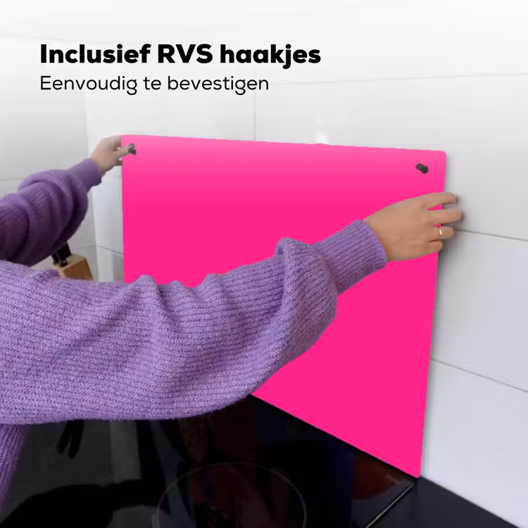 Hot - Fuchsia - Roze Inductie beschemer met haakjes klein 777 -ky-ophangen-nl