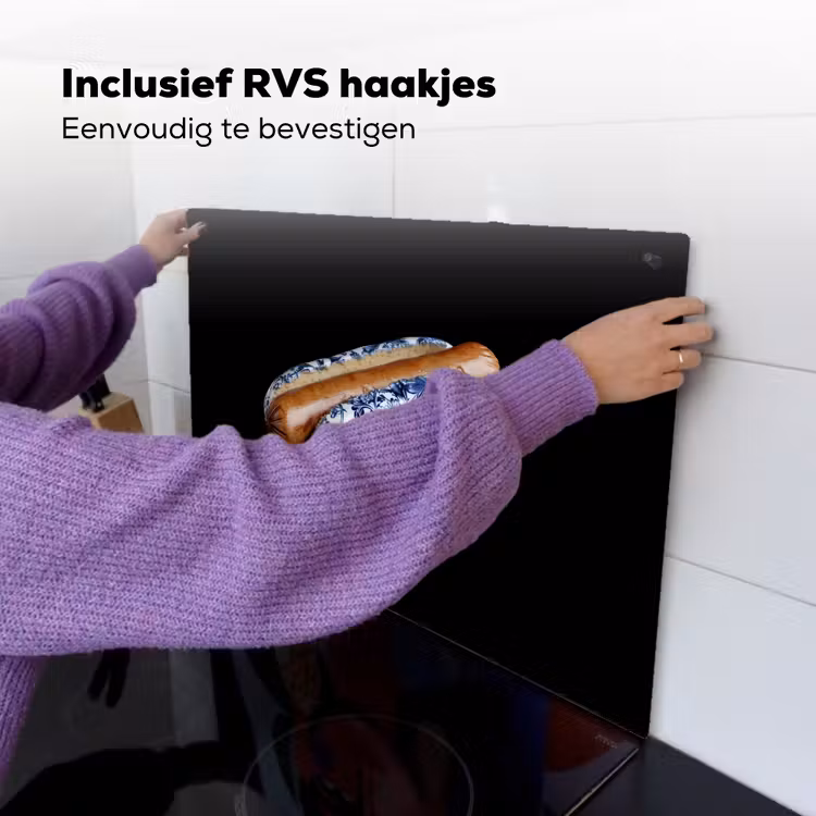 Hotdog - Porselein - Delfts blauw - Eten Inductie beschemer met haakjes klein -ky-ophangen-nl
