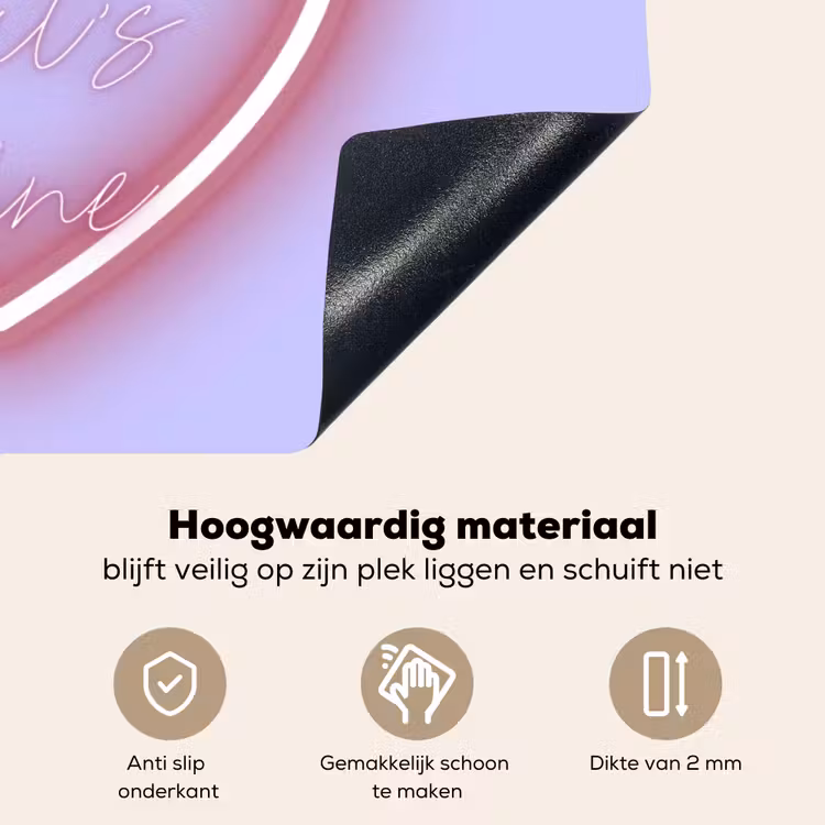 I liked it so it's mine - Neon hart - Paars Inductie beschemer met haakjes klein -ky-onderkant-nl