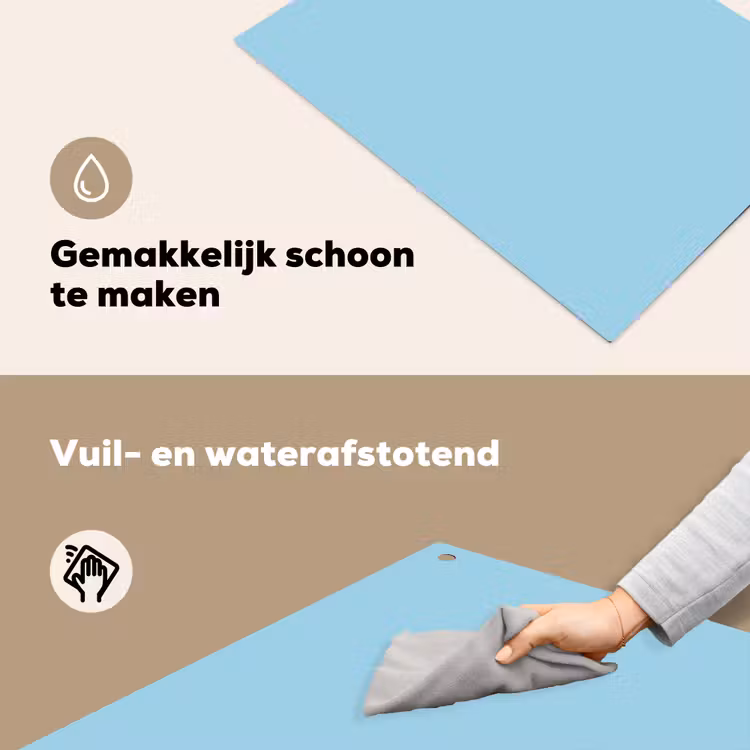 Ice - Blue - Blauw Inductie beschemer met haakjes klein 777 -ky-schoon-nl