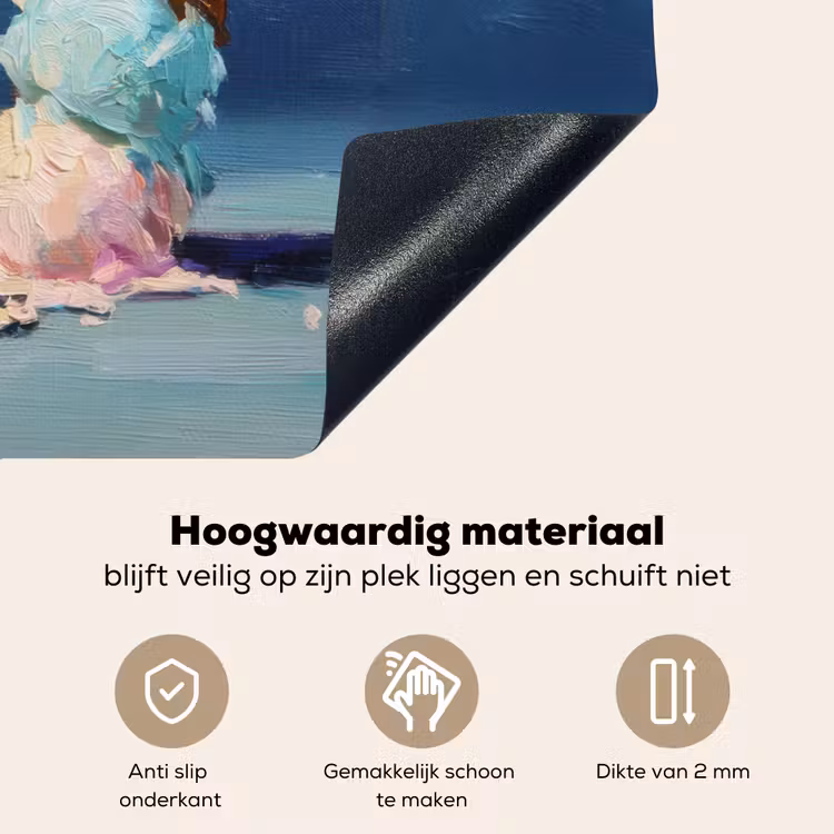 Ijshoorn - Bolletjes - Smelt - Roze Inductie beschemer met haakjes middel -ky-onderkant-nl