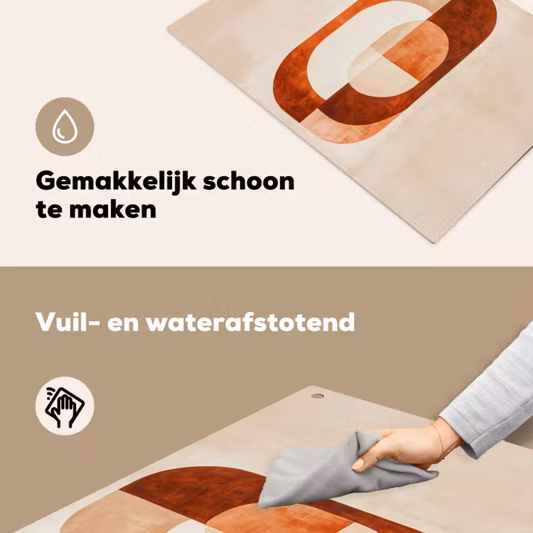 Illustratie - Abstract - Vormen - Rood Inductie beschemer met haakjes klein -ky-schoon-nl