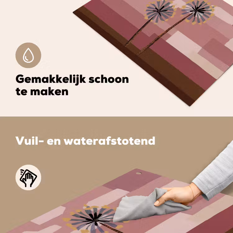 Illustratie - Bloemen - Vlakken - Abstract Inductie beschemer met haakjes klein -ky-schoon-nl