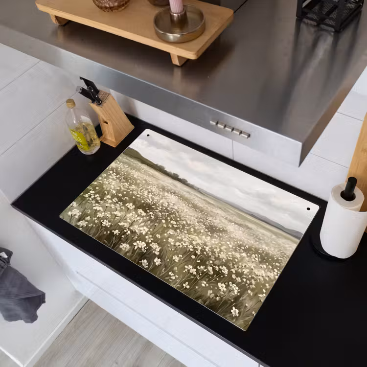 Illustratie - Landschap - Wit Inductie beschemer met haakjes klein -sfeer1
