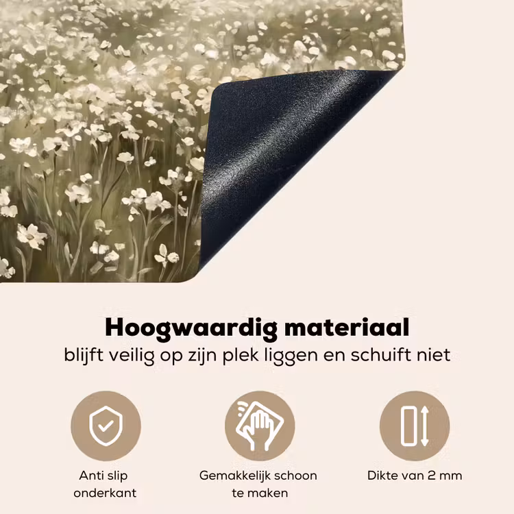Illustratie - Landschap - Wit Inductie beschemer met haakjes klein -ky-onderkant-nl