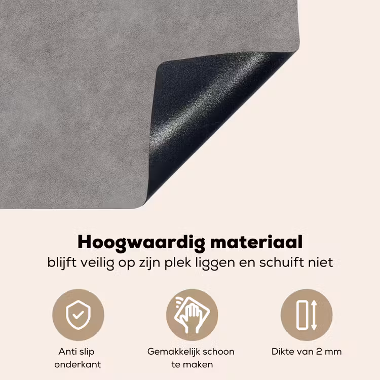 Industrieel - Patroon - Beton Inductie beschemer met haakjes klein 777 -ky-onderkant-nl