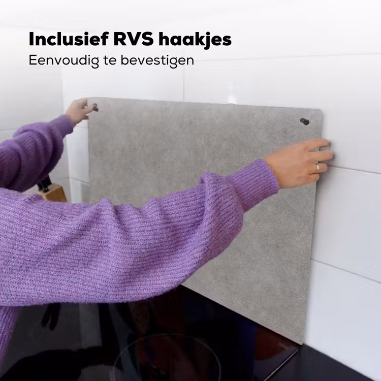 Industrieel - Patroon - Beton Inductie beschemer met haakjes klein 777 -ky-ophangen-nl