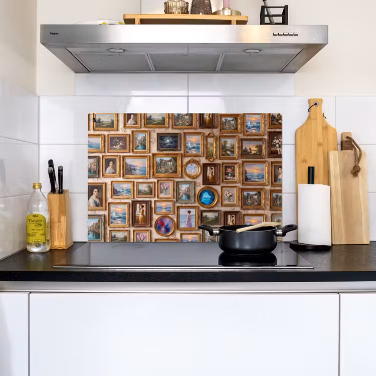 Interieur - Kunst - Collectie - Klassiek - Goud Inductie beschemer met haakjes klein -sfeer2