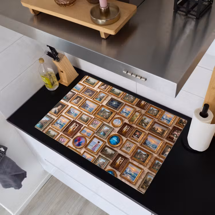Interieur - Kunst - Collectie - Klassiek - Goud Inductie beschemer met haakjes klein -sfeer1