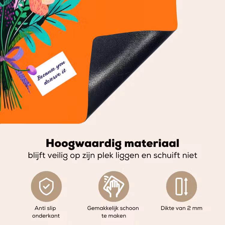 Kaartje - Boeket - Bloemen Inductie beschemer met haakjes klein -ky-onderkant-nl