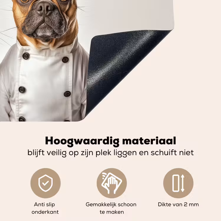 Kat - Hond - Kokskleding Inductie beschemer met haakjes klein -ky-onderkant-nl