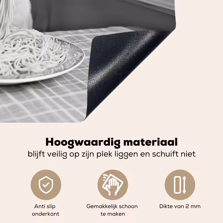 Kat - Siamees - Zwart Wit - Schattig - Dieren Inductie beschemer met haakjes klein -ky-onderkant-nl