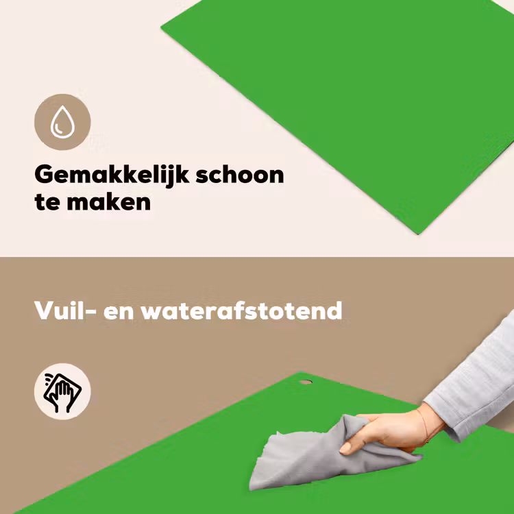 Kelly - Green - Groen Inductie beschemer met haakjes klein 777 -ky-schoon-nl