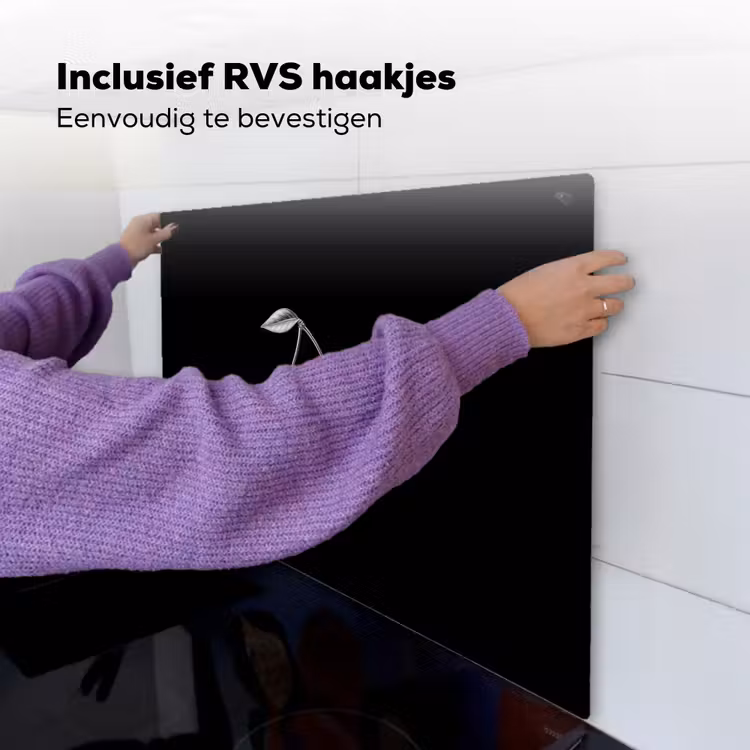 Kers - Luxueus - Metallic Inductie beschemer met haakjes middel -ky-ophangen-nl