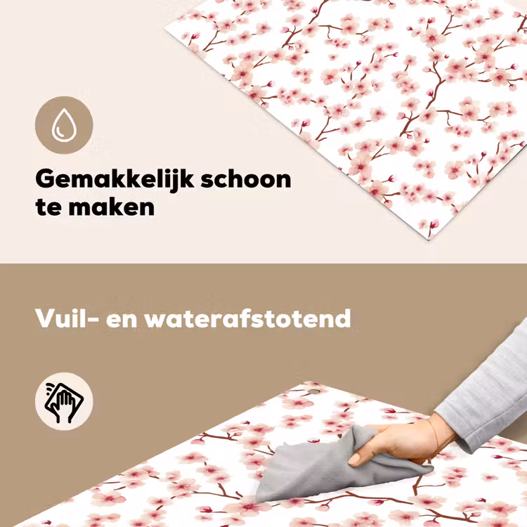 Kersenbloesem - Takken - Roze Inductie beschemer met haakjes klein 777 -ky-schoon-nl