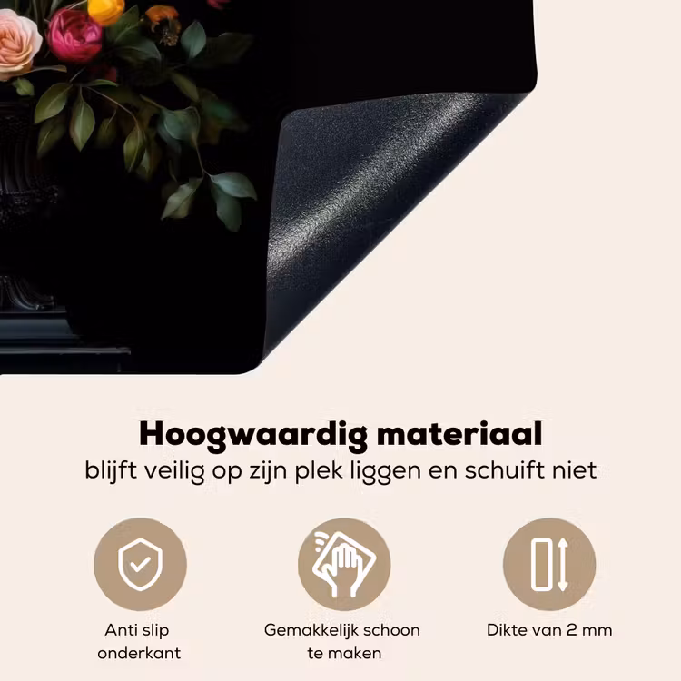 Klassiek - Vaas - Boeket - Bloemen Inductie beschemer met haakjes klein -ky-onderkant-nl