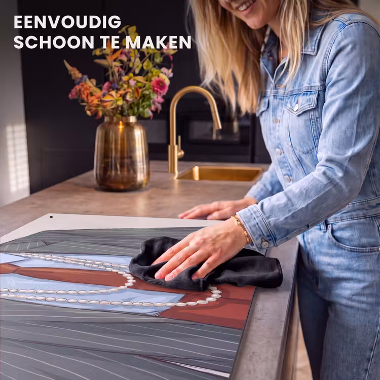 Kleding - Strik - Parels - Klassiek - Mode Inductie beschemer met haakjes klein -ky-schoon-nl