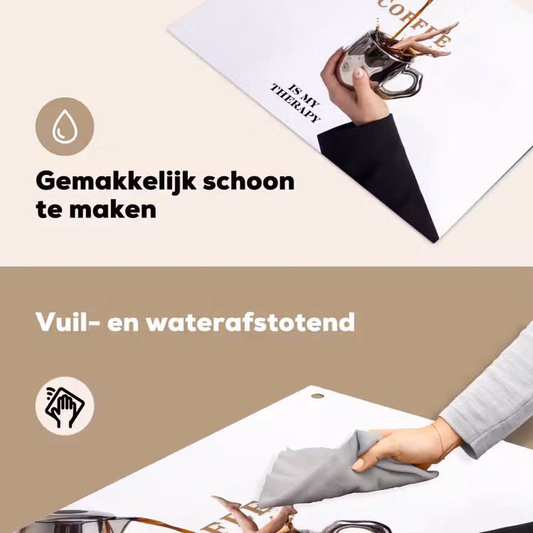 Koffie - Mok - Kan - Therapie Inductie beschemer met haakjes klein -ky-schoon-nl