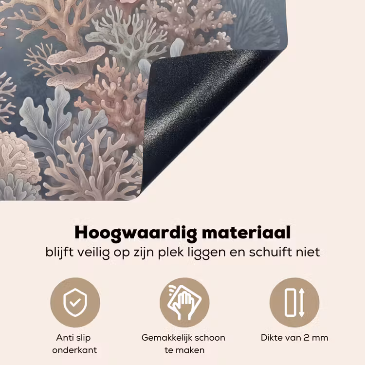 Koraal - Zeeleven - Onderwater - Illustratie - Natuur Inductie beschemer met haakjes klein -ky-onderkant-nl