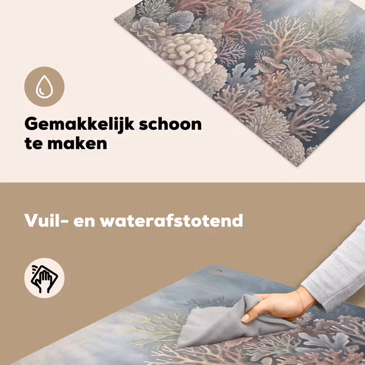 Koraal - Zeeleven - Onderwater - Illustratie - Natuur Inductie beschemer met haakjes klein -ky-schoon-nl