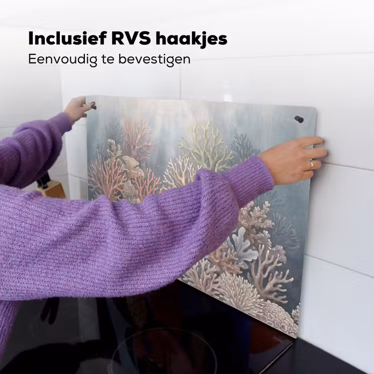 Koraal - Zeeleven - Onderwater - Illustratie - Natuur Inductie beschemer met haakjes klein -ky-ophangen-nl