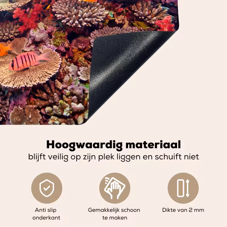 Koraalrif - Vissen - Onderwater - Tropisch - Rood Inductie beschemer met haakjes klein -ky-onderkant-nl