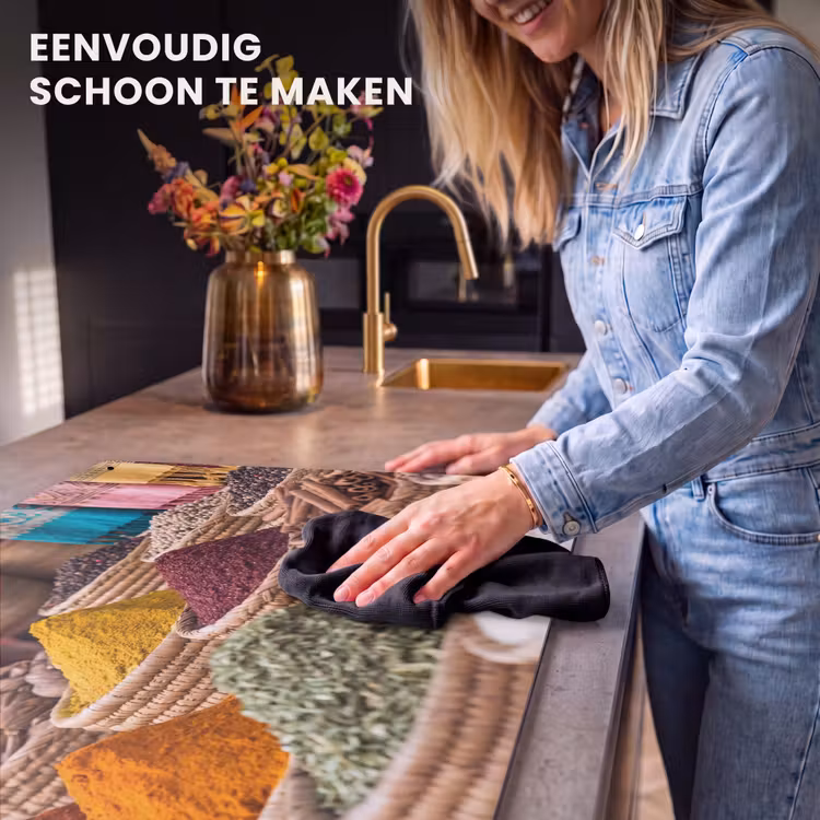 Inductiebeschermer & spatscherm (2in1) - Kruiden - Manden - Oosters - Kruiden - Manden - Oosters Inductie beschemer met haakjes klein