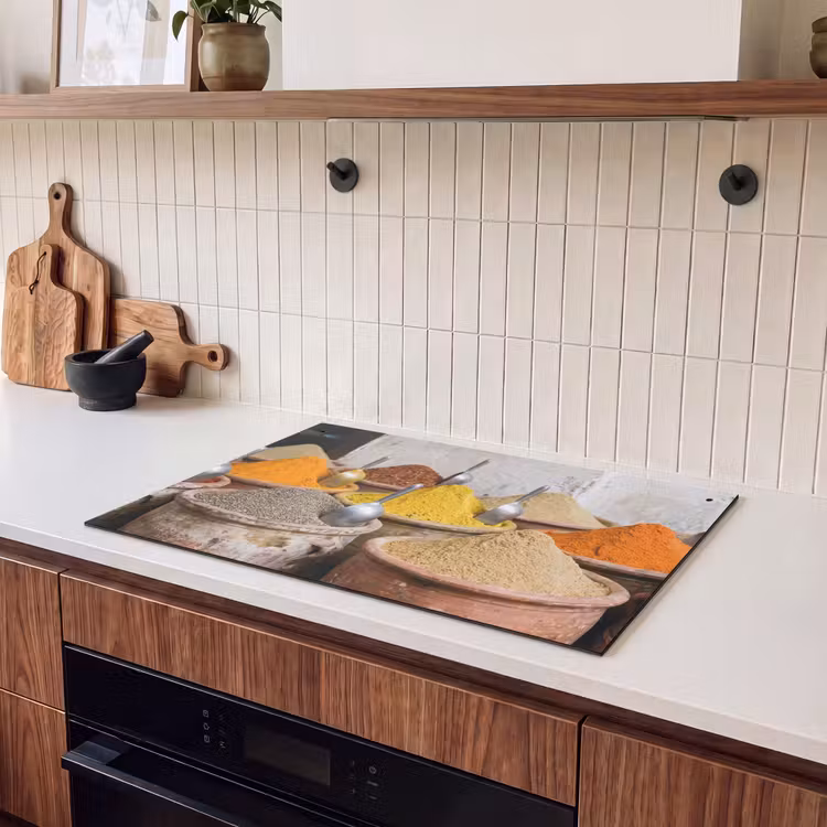 Inductiebeschermer & spatscherm (2in1) - Kruiden - Potten - Oosters - Kruiden - Potten - Oosters Inductie beschemer met haakjes klein