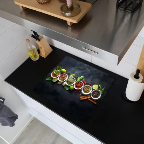 Kruiden - Specerijen - Betonlook - Stilleven Inductie beschemer met haakjes middel -sfeer1