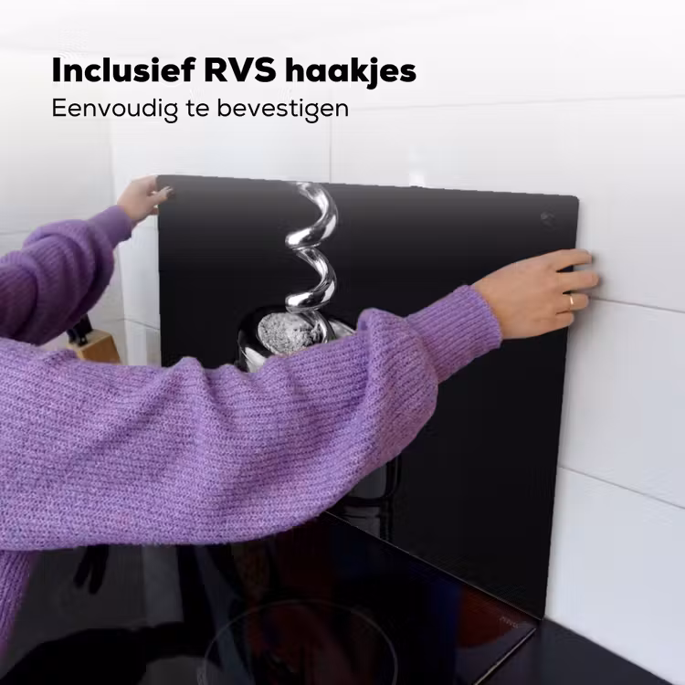 Kurkentrekker - Wijn - Zwart - Wit Inductie beschemer met haakjes klein -ky-ophangen-nl