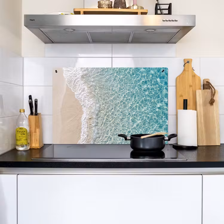 Kust - Zand - Blauw Inductie beschemer met haakjes klein -sfeer2