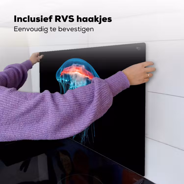 Kwal - Tentakels - Blauw - Licht Inductie beschemer met haakjes middel -ky-ophangen-nl