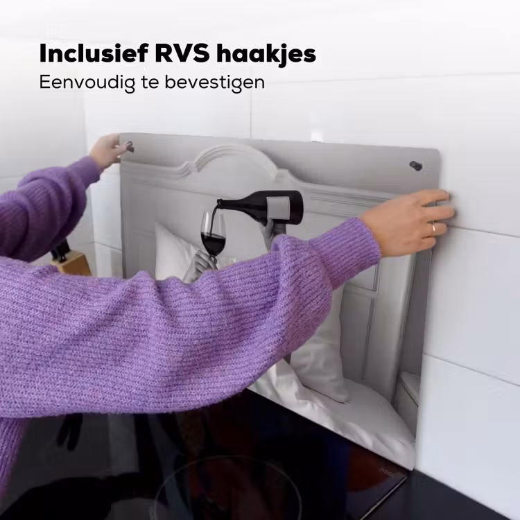 Lakens - Armen - Wijn - Glas Inductie beschemer met haakjes klein -ky-ophangen-nl
