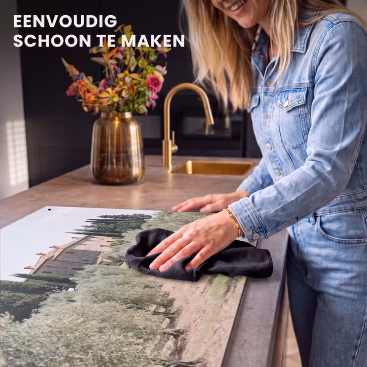 Inductiebeschermer & spatscherm (2in1) - Landhuis - olijfboom - gaard - Landhuis - olijfboom - gaard Inductie beschemer met haakjes klein