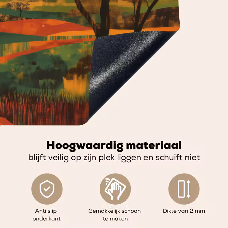 Landschap - Afrikaans - Zon Inductie beschemer met haakjes klein -ky-onderkant-nl