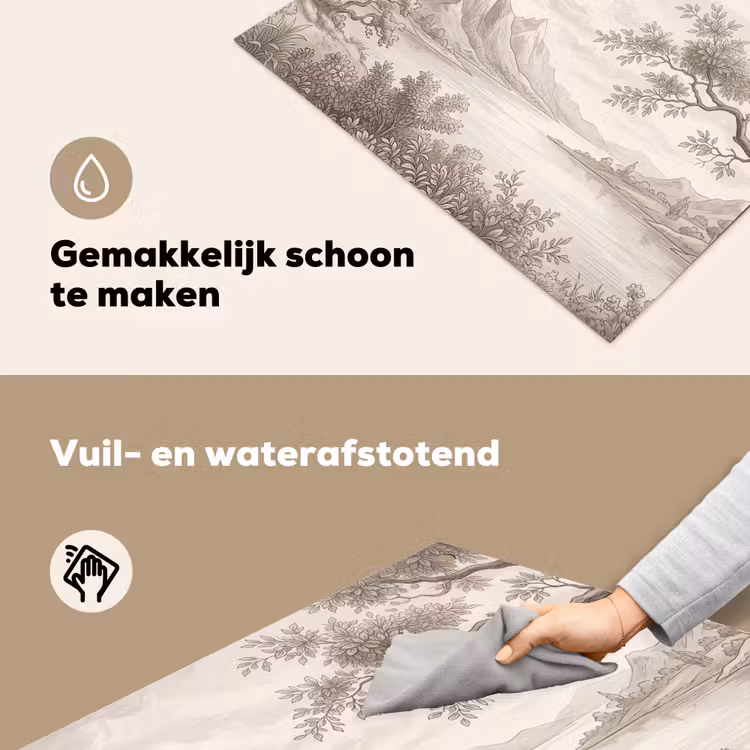 Landschap - Bergen - Meer - Natuur Inductie beschemer met haakjes klein -ky-schoon-nl
