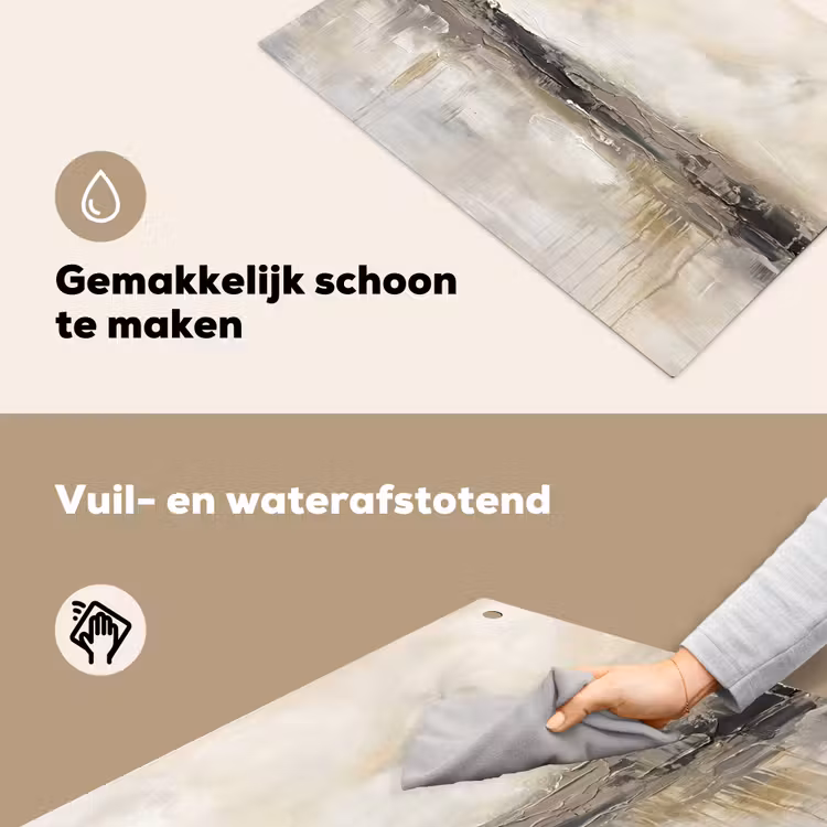 Landschap - Horizon - Natuur - Abstract - Neutraal Inductie beschemer met haakjes klein -ky-schoon-nl
