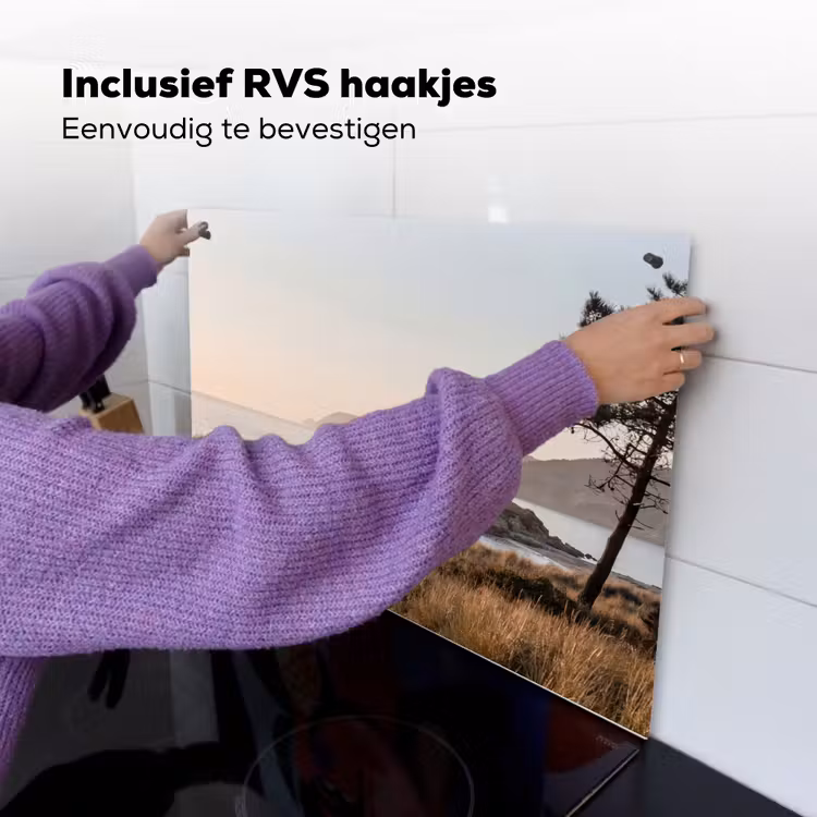 Landschap - Kust - Duinen Inductie beschemer met haakjes klein -ky-ophangen-nl