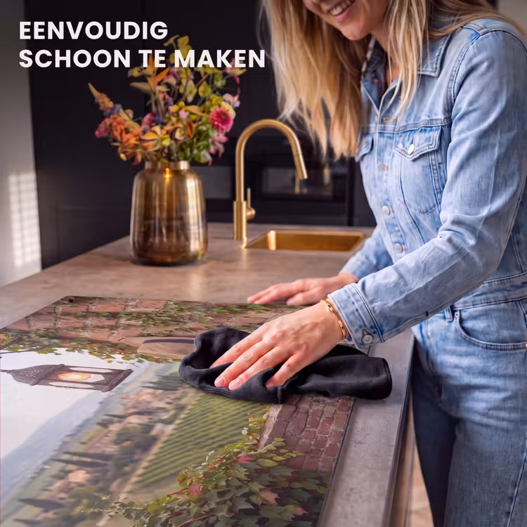 Lantaarn - Wijngaard - Landschap - Italiaans Inductie beschemer met haakjes klein -ky-schoon-nl
