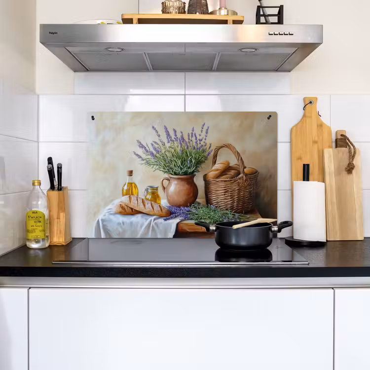 Lavendel - Brood - Stilleven Inductie beschemer met haakjes klein -sfeer2
