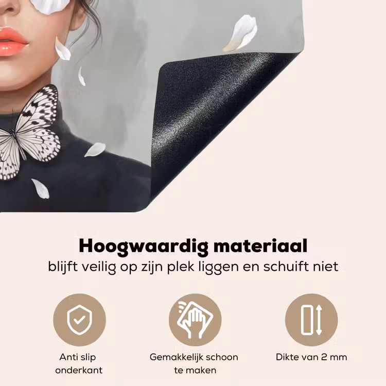 Lelies - Portret - Wit Inductie beschemer met haakjes klein -ky-onderkant-nl