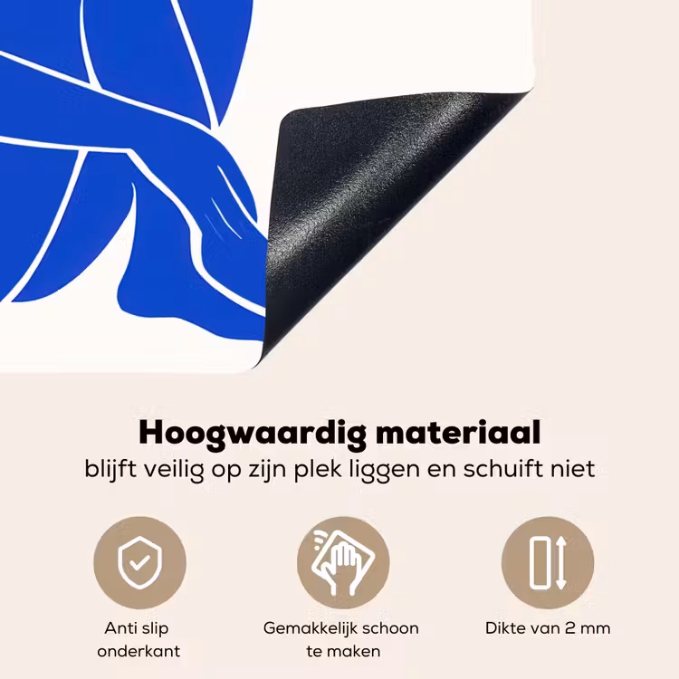 Lichaam - Abstract - Blauw Inductie beschemer met haakjes middel -ky-onderkant-nl