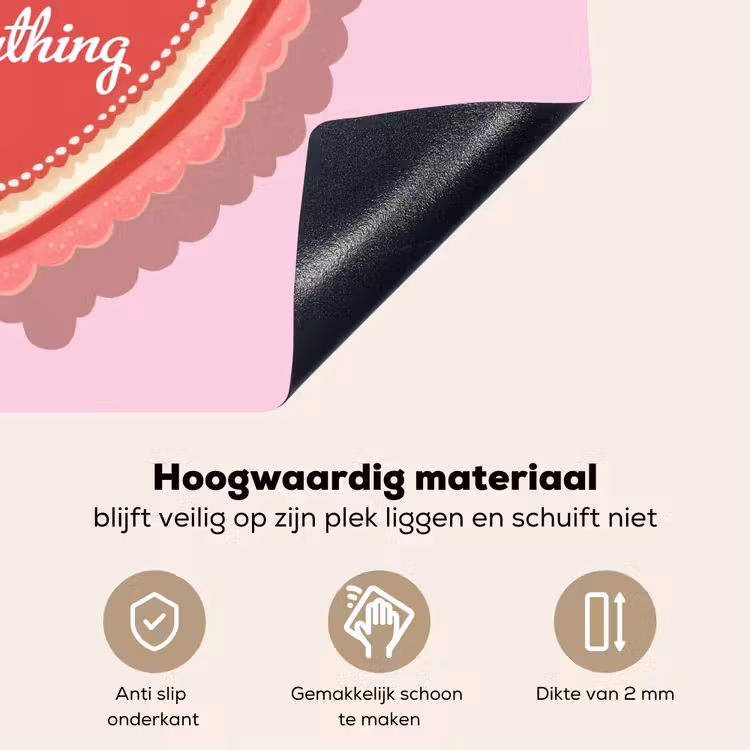 Liefde - Hart - Valentijn Inductie beschemer met haakjes klein -ky-onderkant-nl