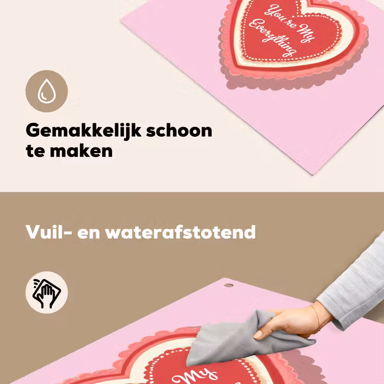 Liefde - Hart - Valentijn Inductie beschemer met haakjes klein -ky-schoon-nl